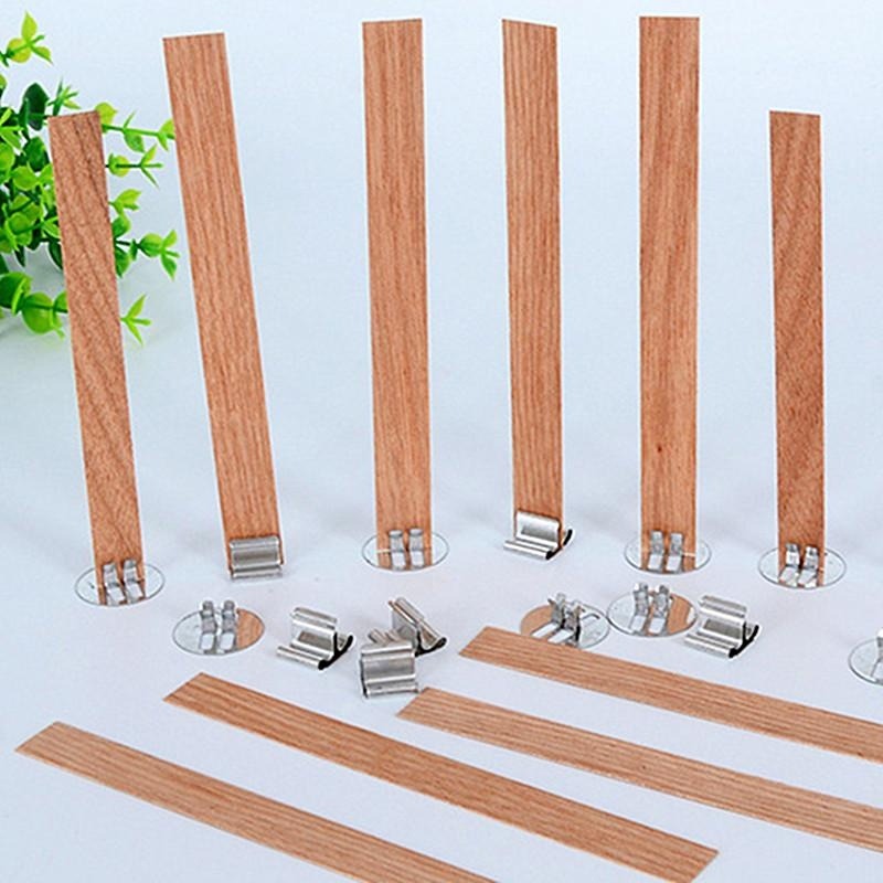 40Pcs Wooden Candle Wick Set w - огляд і ціна Wood Wick Crackle